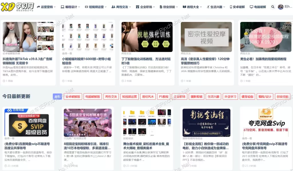 小刀学习网.永久会员.职场指南.生活兴趣.网络营销.编程技术下载的图片(1)